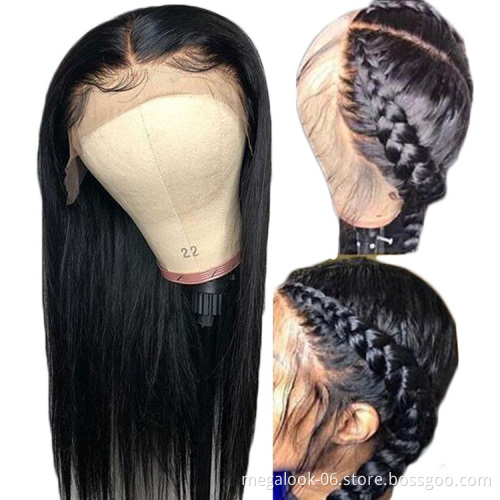 Wholesale Brazilian Hair Hd Full Lace Human Wigs,Virgin Hair  Hd Transparent Full Lace Human Hair Wig For Black Women